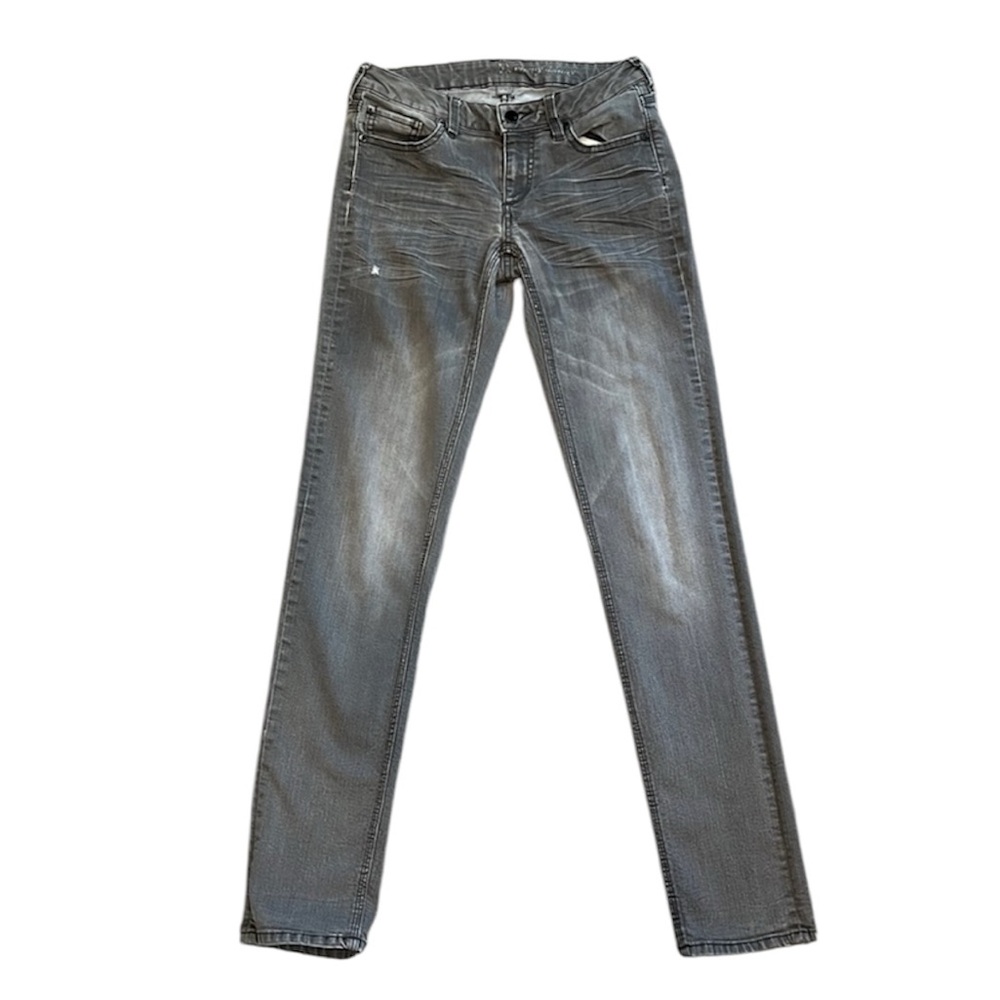 NY & Company | EUC Distressed Gray Curvy Skinny Jeans